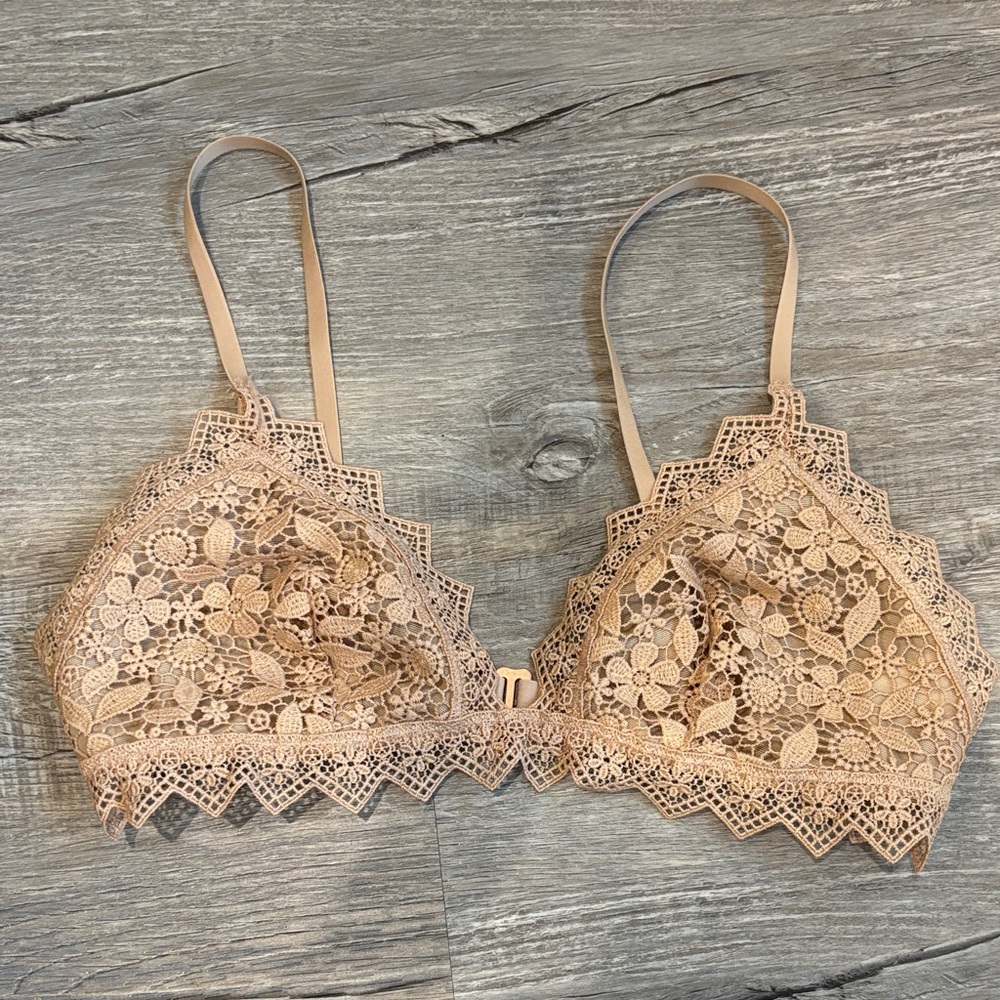 Aerie NWOT Beige Lace Bralette